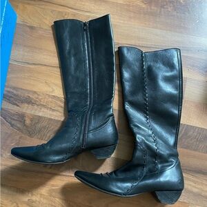 Black John Fluevog “Britney” Knee-High Boots (Size 9)